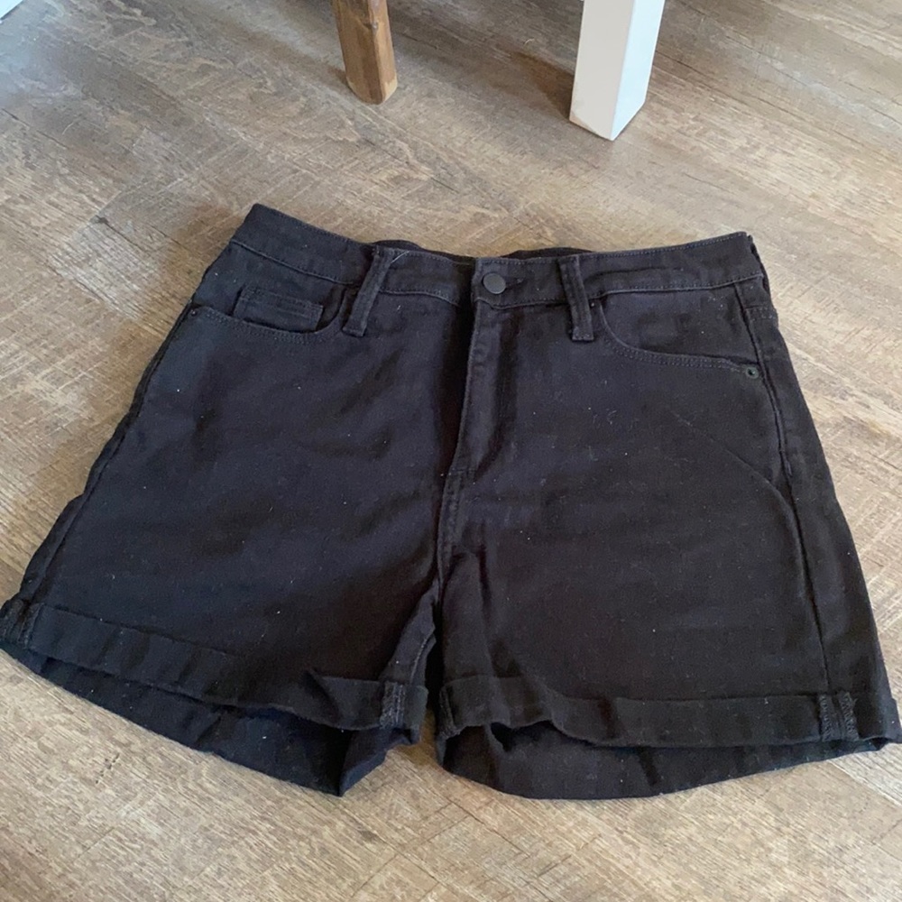 Back Jean Shorts